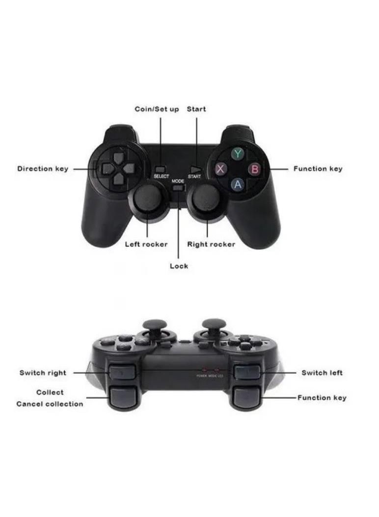 4K HD video game console, dual 2.4G wireless controllers, plug-and-play video game stick, built-in 10,000 games, retro handheld game console - Image 4