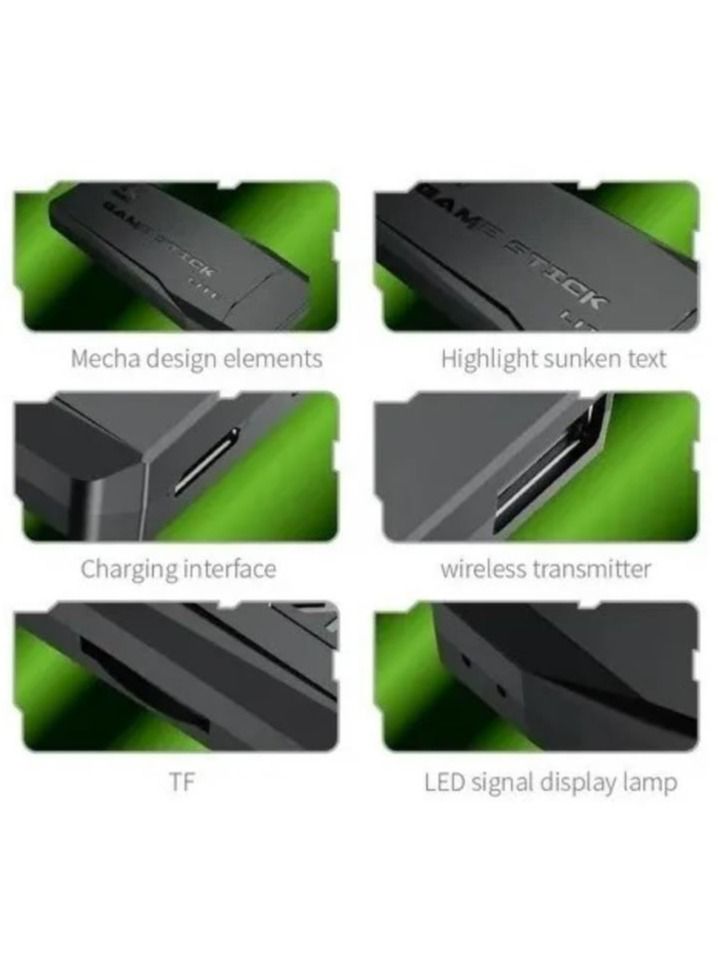 4K HD video game console, dual 2.4G wireless controllers, plug-and-play video game stick, built-in 10,000 games, retro handheld game console - Image 5