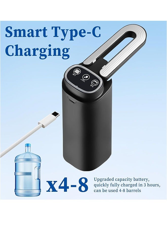 3 Mode Foldable Nozzle 5 Gallon Water Dispenser, Type-C Charging Portable Electric Water Dispenser Pump  for Camping, Home, Office, Travel（black）  - Image 3