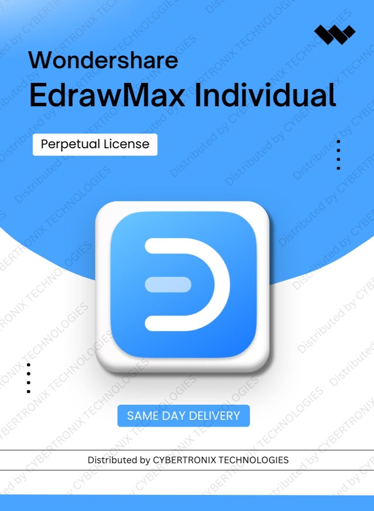 ووندشر EdrawMax فردي | ترخيص مدى الحياة | ترخيص رقمي | توصيل في نفس اليوم