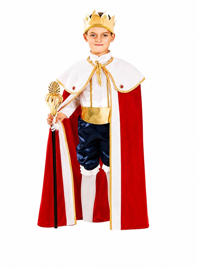 Toy Land Kids King Prince Costume Set with Crown, Cape and Scepter – Royal Fancy Dress Outfit for Boys of age 6 to 7 years - Image 2