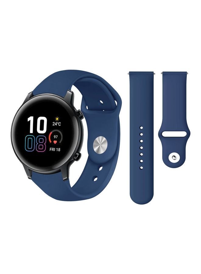 NIBEMINENT Replacement Band For Honor MagicWatch 2 42mm Midnight Blue - Image 2