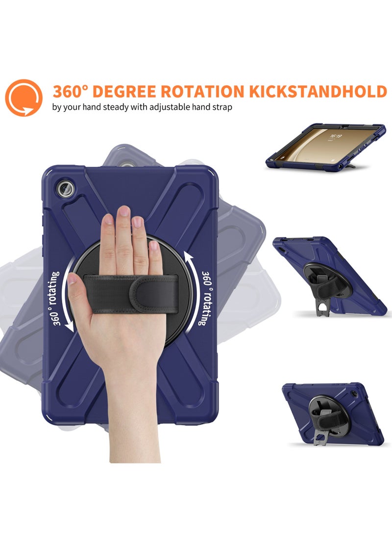 Rock Pow Case for Galaxy Tab A9 Plus/A9+ 5G 11 Inch 2023 (SM-X210/X215/X216/X218), Heavy Duty Shockproof Rugged Protective Case Cover with Pen Holder Hand Strap Kickstand - Image 3