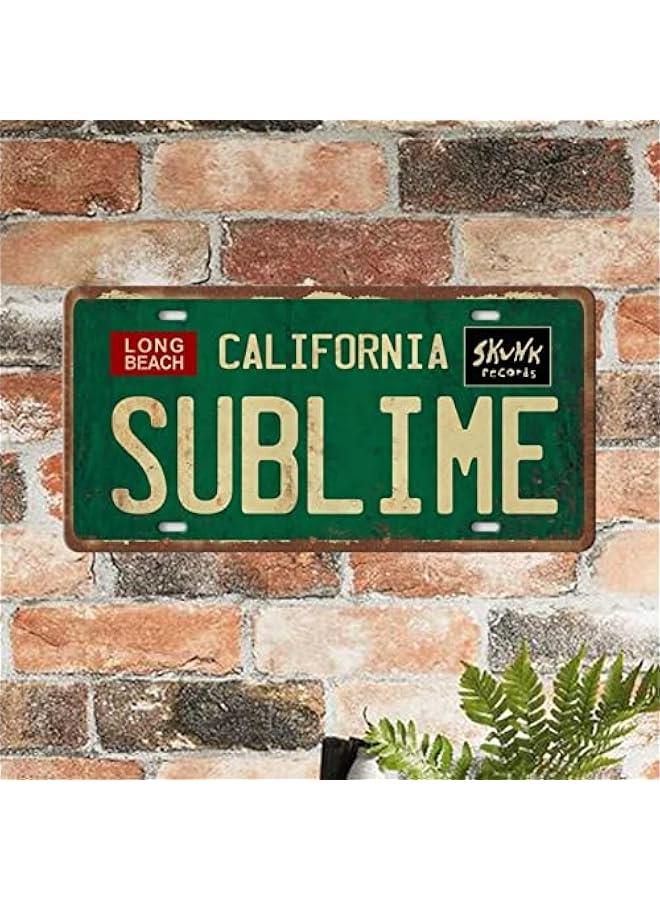Vintage Metal Tin Sign Long Beach California Sublime Poster Grunge Hippie Room Decor Rock Band Posters Sublime Tapestry Funny Street Signs For Bedroom Wall Aesthetic 90s Bathroom Sign 12 X 6 Inch - Image 5