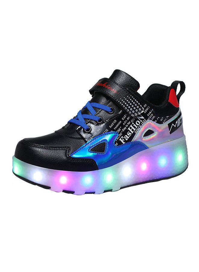 Generic Roller Shoes USB Charge Girls Boys Sneakers with Wheels LED Roller Skates Shoes  - Image 4