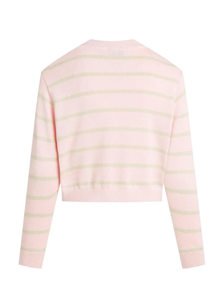 كالفن كلاين جينز Youth Stripe Logo Sweater