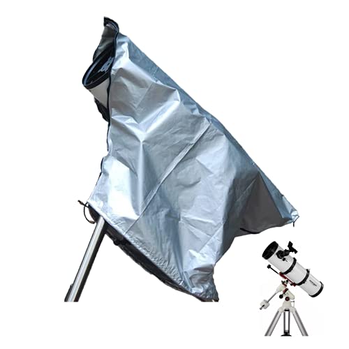 J&C JC Telescope Cover 420D Silver Outdoor Scope Cover Waterproof DSLR Camera Rain Covers Rain Resistant Patio Telescope Covers Dustproof UV Resistant - Image 1