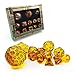 BESCON DICE Amber Complete Polyhedral RPG Dice Set 13pcs D3D100 - Image 2