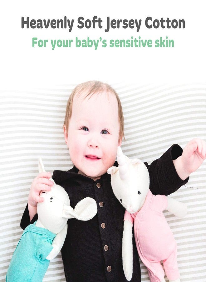 Cuddly Cubs Baby Cradle Sheets Fitted 18x36x2 - Compatible with Arms Reach Co Sleeper Cambria, Clear Vue, Mini Ezee,Bassinet - Pure Jersey Cotton - Breathable | Unisex - Image 3