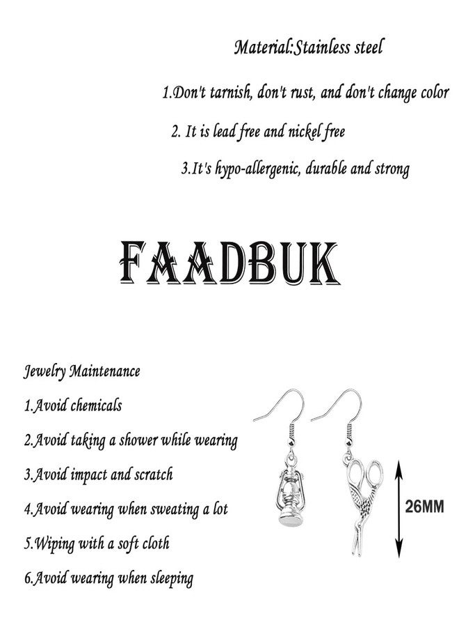 FAADBUK OTGW Inspired Gift Greg Earring Wirt Earring OTGW Fans Gift (Scissors earring) - Image 2