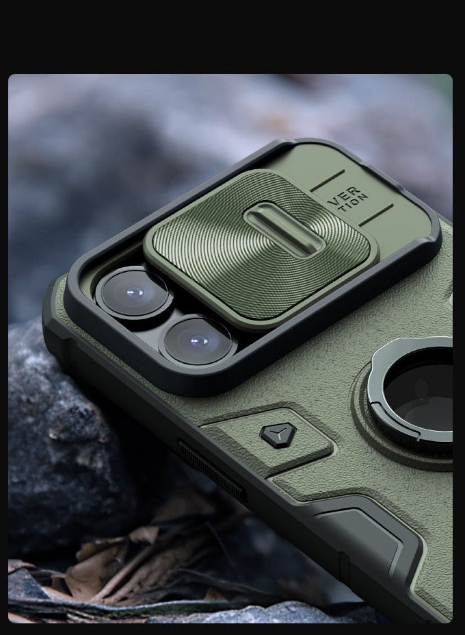 general Armor Series Cover Case Designed For Apple iPhone 15 Pro 6.1 inch With Ring - Image 2