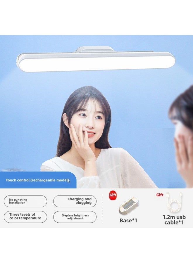 Led Makeup Mirror Headlight Bathroom Mirror Dressing Table Charging Fill Light Wash Bathroom Punch-free Long Life 