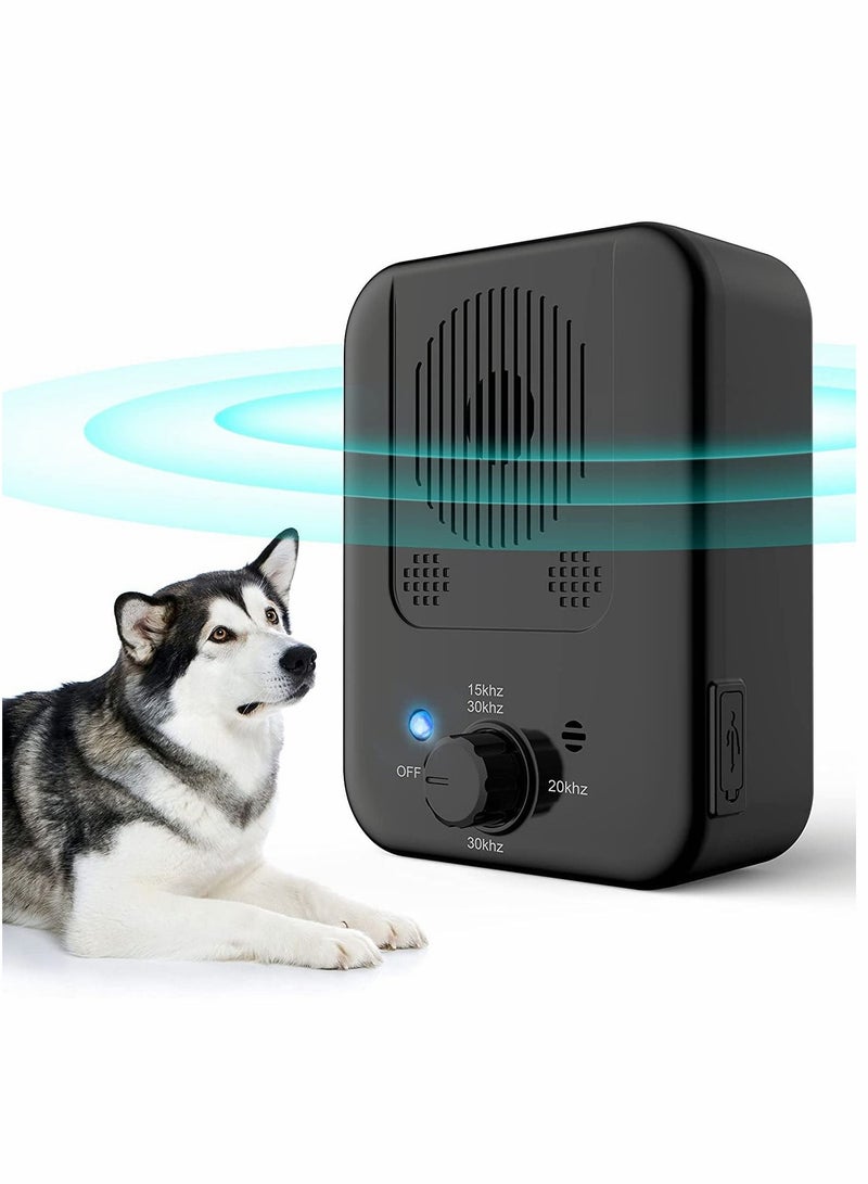 SYOSI Dog Anti Barking Device, 3 Frequencies Sensitivities Auto Dog Barking Deterrent Devices,33FT Dog Barking Control,Ultrasonic Stop Dogs Barking Pet Gentle Anti Barking Device Dogs Training - Image 1