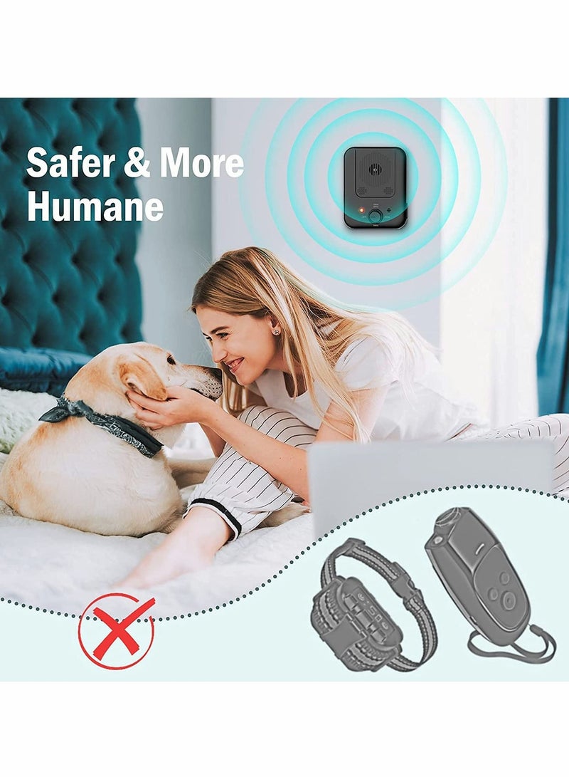 SYOSI Dog Anti Barking Device, 3 Frequencies Sensitivities Auto Dog Barking Deterrent Devices,33FT Dog Barking Control,Ultrasonic Stop Dogs Barking Pet Gentle Anti Barking Device Dogs Training - Image 4