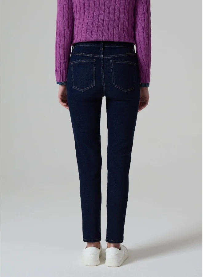 او في اس Skinny-fit stretch jeans