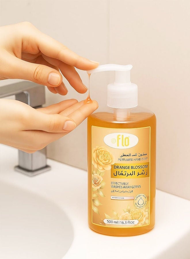 FLO Hand Wash Orange blossom 3x500ml - Image 3