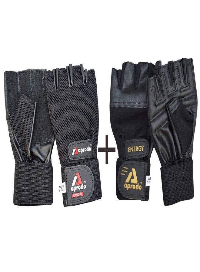 Aprodo Combo Energy & Cardio Fitness Gym Gloves - Image 2