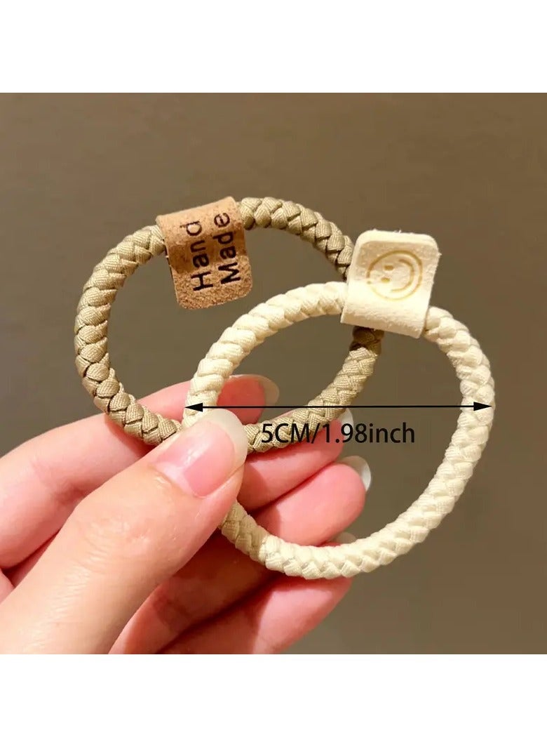 Goolsky 10 Pcs Minimalist Hair Ropes Set Soft High Elastic Hair Rings Casual Versatile Ponytail Hair Scrunchies - Image 4