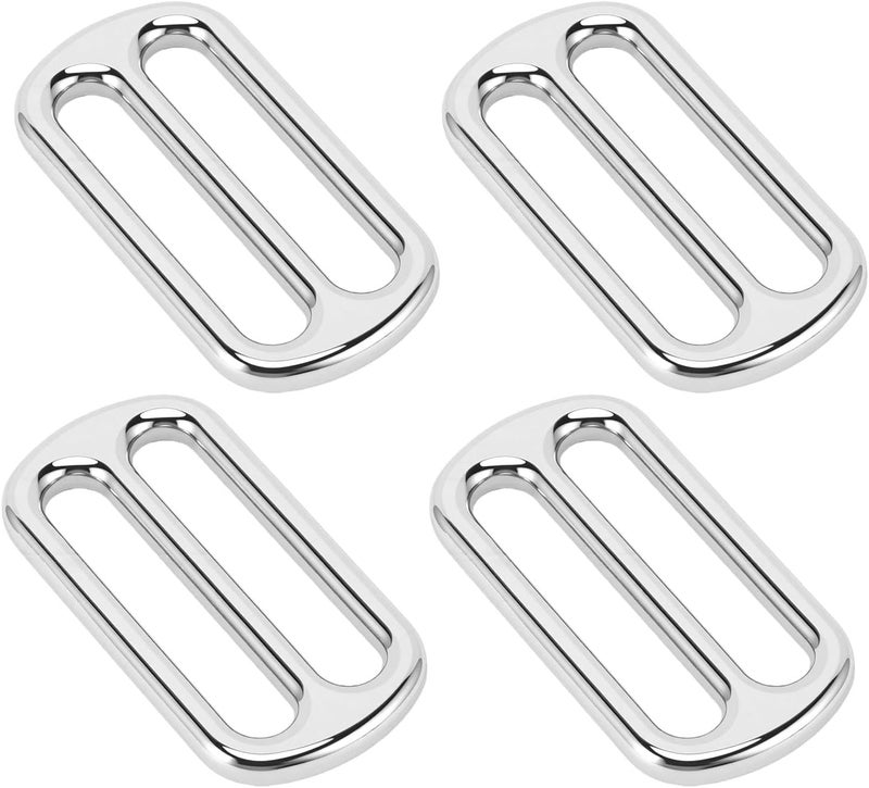 Haofy 12pcs Zinc Alloy Slide Buckles Glossy Strap Adjusters Rustproof Secure Grip for Belts Harnesses Luggage Outdoor Gear DIY Crafts Handmade Projects - Image 4