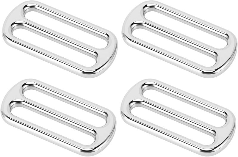 Haofy 12pcs Zinc Alloy Slide Buckles Glossy Strap Adjusters Rustproof Secure Grip for Belts Harnesses Luggage Outdoor Gear DIY Crafts Handmade Projects - Image 3