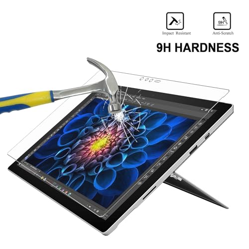 Megoo Screen Protector for Surface Pro 6 12.3 Inch,Tempered Glass/Easy Installation/Scratch resistant, Also Compatible for Microsoft Surface Pro 5 (2017) / Pro 4 - Image 4