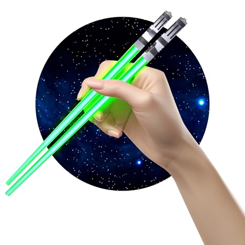 ChopSabers Sabers Chop Lightsaber Led Light Up Chopsticks 1 Pair Skywalker Green - Image 1