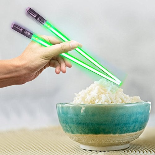 ChopSabers Sabers Chop Lightsaber Led Light Up Chopsticks 1 Pair Skywalker Green - Image 5