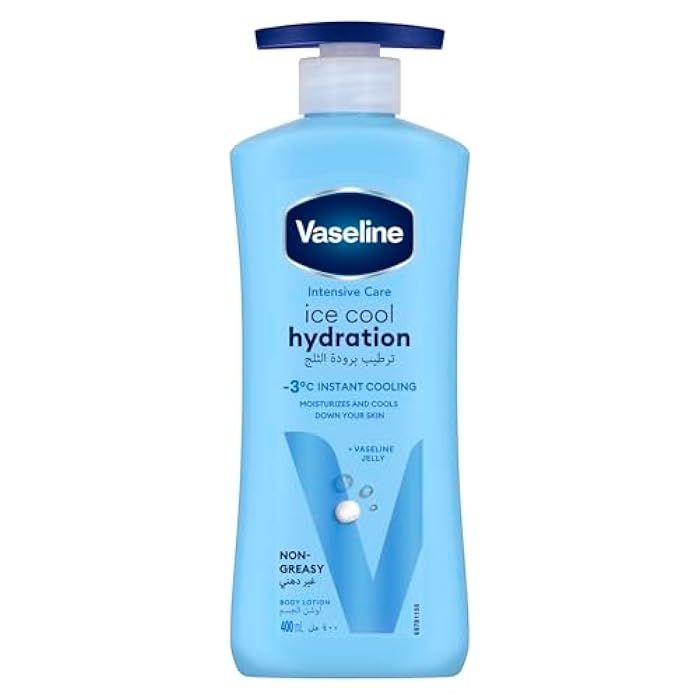 Vaseline Intensive Care Body Lotion Ice Cool Hydration hydrates and cools your skin down by -5 °C 400ML - Image 1