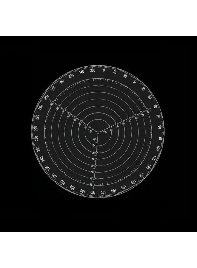 1pc Clear Acrylic Round Center Finder Compass Tool For Woodturning Drawing Circles DIY Crafts - Image 1