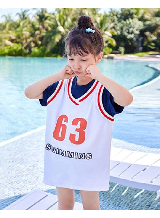 YouYou Swimsuit Girls Children's Swimsuit 2025 New Swimsuit Small Medium Large Kids Baby Cute Hot Spring Swimsuit Women - Image 1