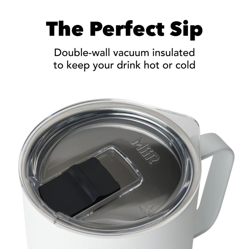 MiiR Camp Cup, 12oz - Double Wall Vacuum Insulated, Stainless Steel with Splash-Proof Slide Lid - Image 3