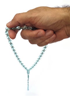Alwan 33 Count Muslim Prayer Beads - Light Blue  - Image 2