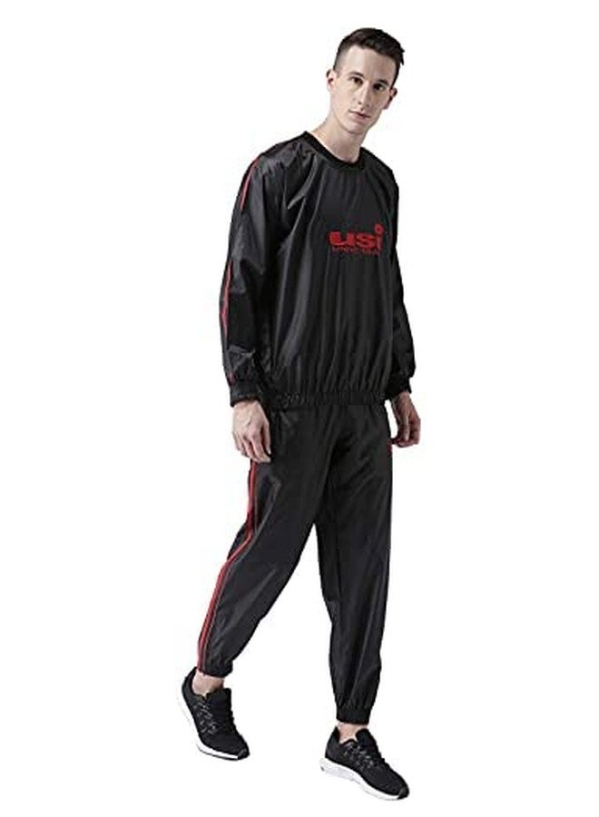 USI UNIVERSAL USI Professional Sauna Suit Top & Bottoms Sweat Suit Sauna Suit for Men (Small) - Image 4