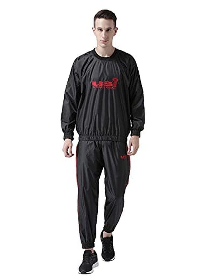 USI UNIVERSAL USI Professional Sauna Suit Top & Bottoms Sweat Suit Sauna Suit for Men (Small) - Image 5