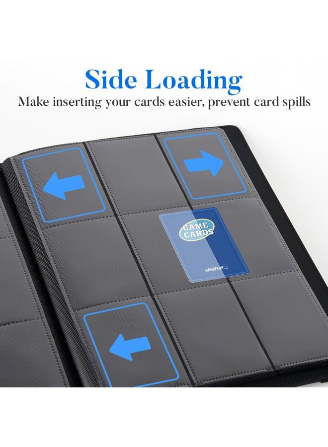 Fabmaker Trading Card Binder 9 Pocket, PU Cover Card Collection Binder for 360 Cards, Premium Card Book, Sturdy Card Holder Folders, Card Album for YuGiOh, MTG, TCG, Game Cards & Sports Cards, Yellow - Image 5