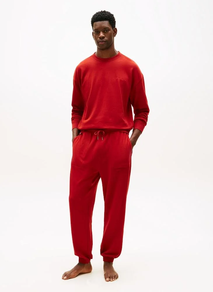 TOMMY HILFIGER  Essential Terry Cuffed Lounge Joggers for Men | Best Price UAE