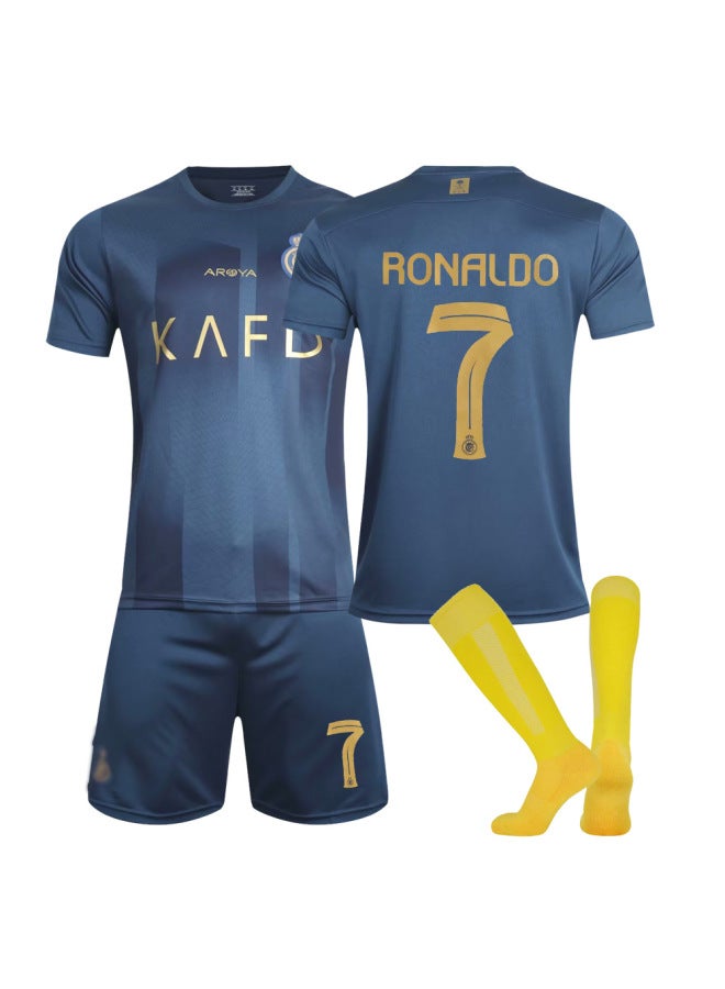23-24 Saudi Arabia League Riyadh Victory Home 7 Ronaldo Jersey Football Jersey Short Sleeve Suit Ronaldo