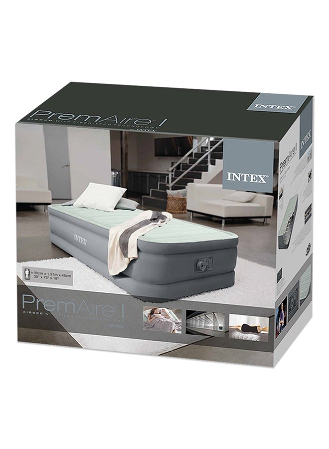 INTEX Premaire Elevated Airbed White/Grey - Image 1