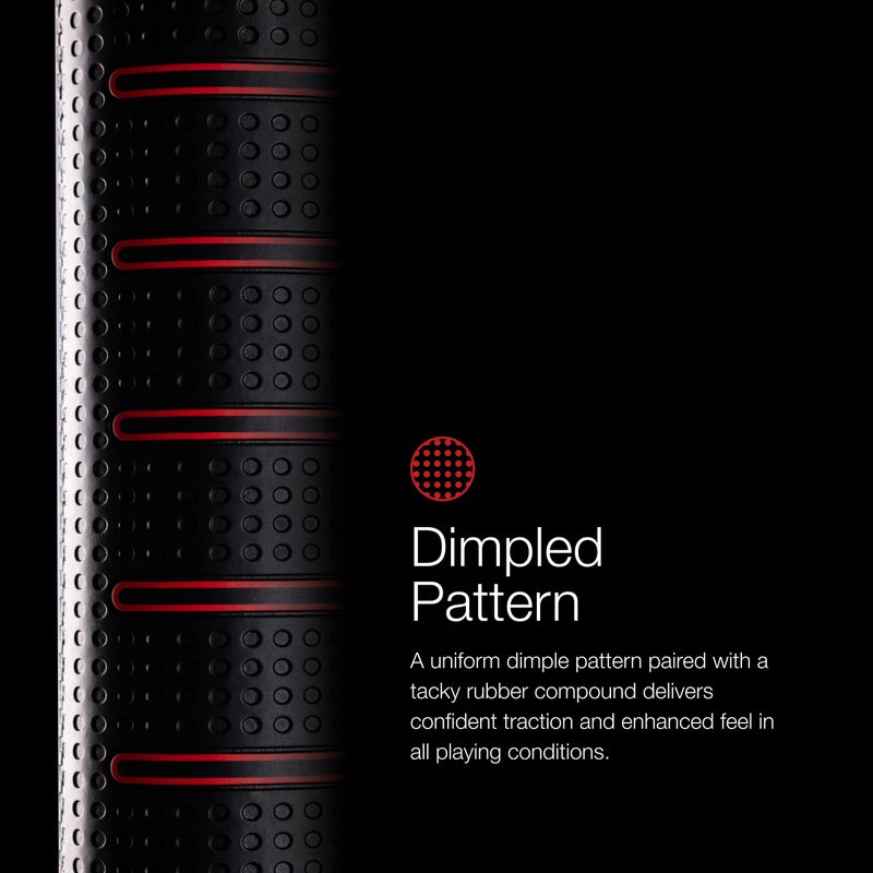 Golf Pride Zero Taper Putter Grip - Parallel Style Design for Consistent Hand Feel - Flat Paddle Horseshoe Shape - Dimpled Surface Texture - Medium 58 R Core - Black - Image 4