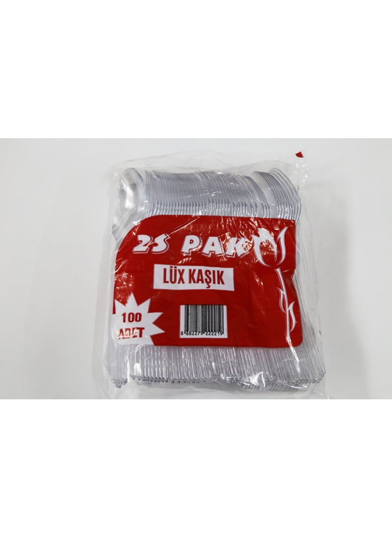 2S Pak - Spoon Plastic 100pcs - Image 1