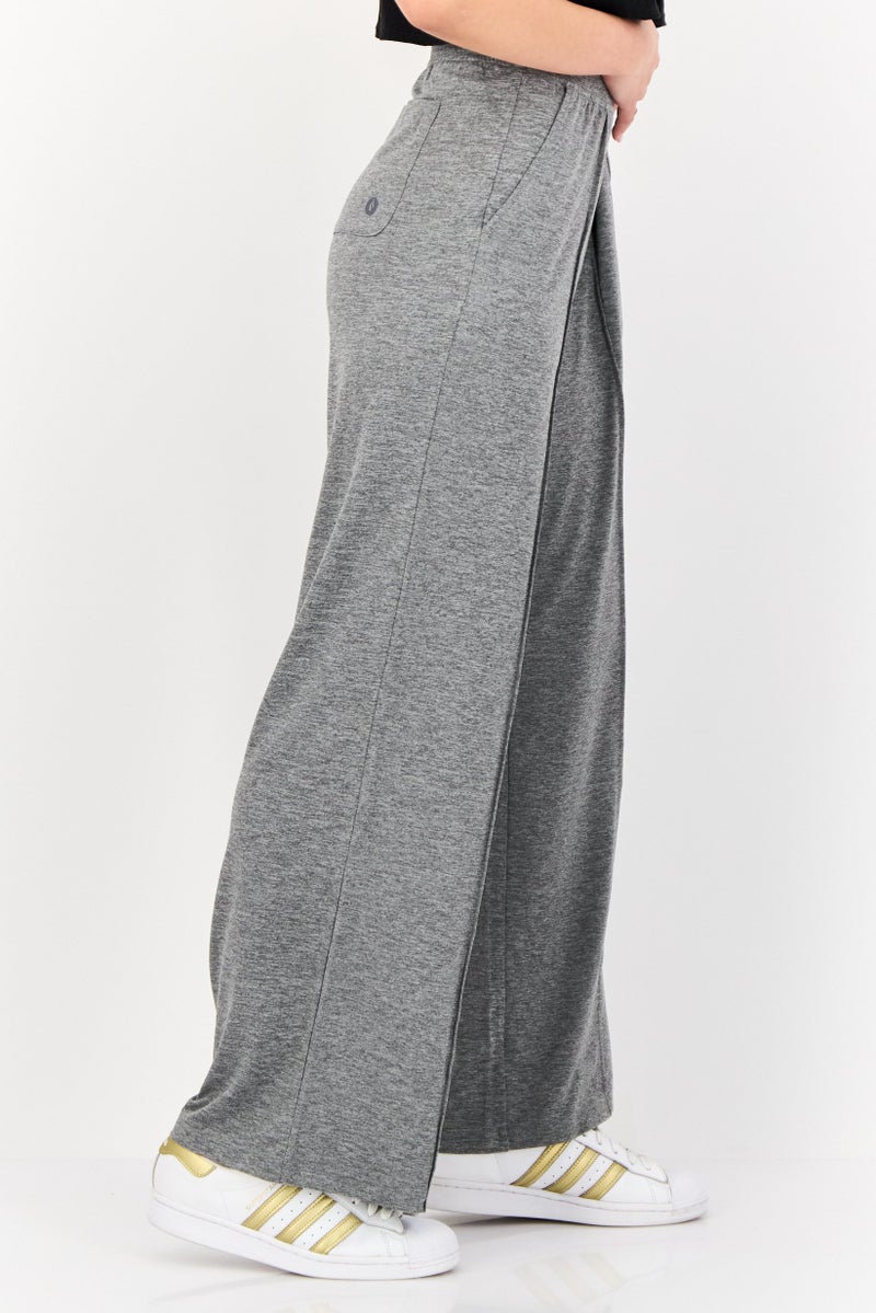 SKECHERS Women Sportswear Fit Heather Outdoor Trackpants, Grey - Image 2
