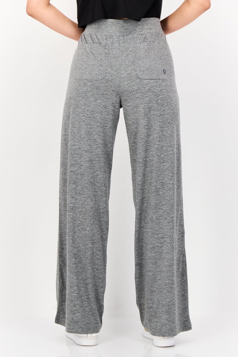 SKECHERS Women Sportswear Fit Heather Outdoor Trackpants, Grey - Image 3