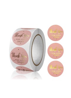 Y&D Thank You Sticker Heart Shape, Designs Stickers, Roll 1 Inch Gold Foil Stickers Label for Business Packaging, Packages, Gifts, Wedding, Birthdays, Giveaways, Small Business（300pcs/roll）  - Image 1