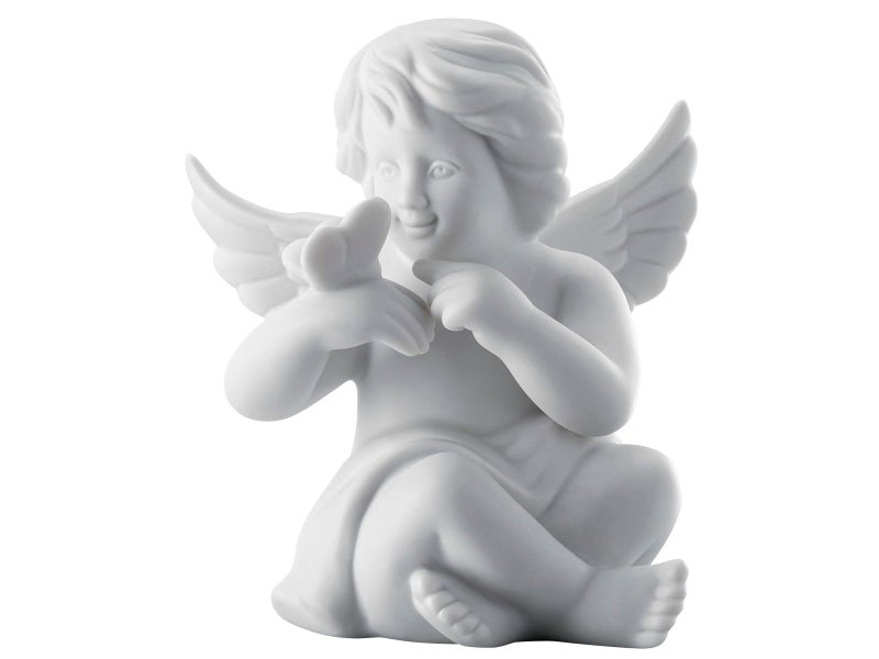 Rosenthal Angel Medium White Matt Angel with Butterfly