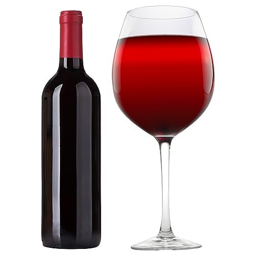 SCS Direct Oversized 33.5oz Wine Glasses (2 Pack)- Holds a Full Bottle of Wine - Made of Hand-Blown Glass NOT Plastic - XL Glassware Fun for Fall Charcuterie Boards, Thanksgiving, Weddings & Holiday Xmas Gifts - Image 4