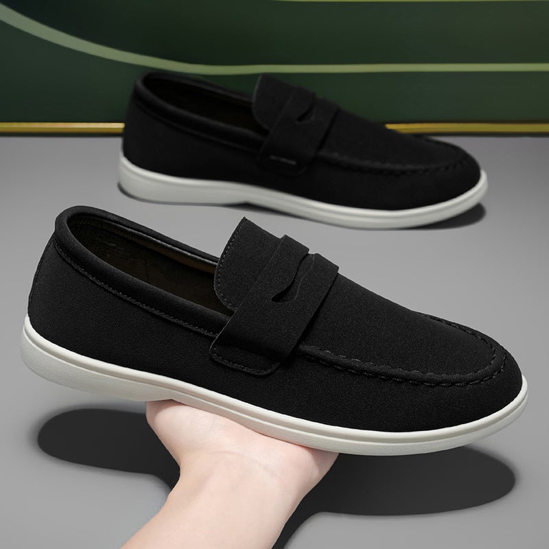 2026 Summer Big Size Men's Casual Slip-On Loafers Round Toe PU Shoes - Image 2