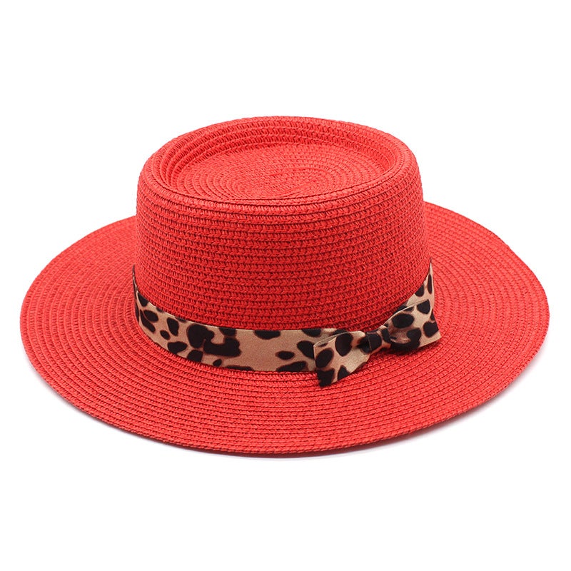 ins Internet Celebrity Summer Handmade Woven Wide Eaves Flat Eaves Socialite Top Hat Sunshade Sunscreen Holiday Beach Straw Hat Children - Image 1