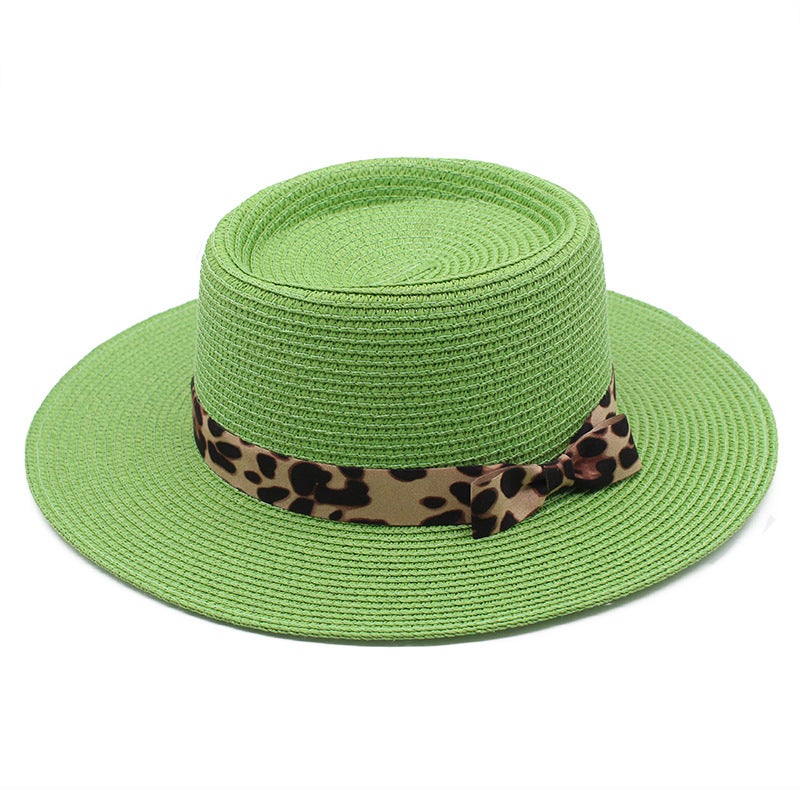 ins Internet Celebrity Summer Handmade Woven Wide Eaves Flat Eaves Socialite Top Hat Sunshade Sunscreen Holiday Beach Straw Hat Children - Image 4