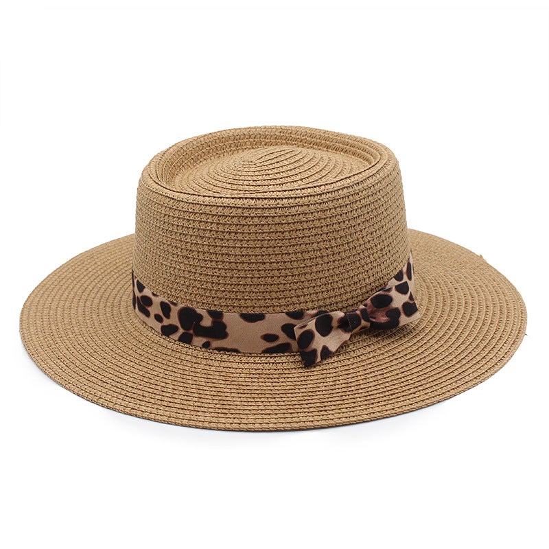 ins Internet Celebrity Summer Handmade Woven Wide Eaves Flat Eaves Socialite Top Hat Sunshade Sunscreen Holiday Beach Straw Hat Children - Image 2