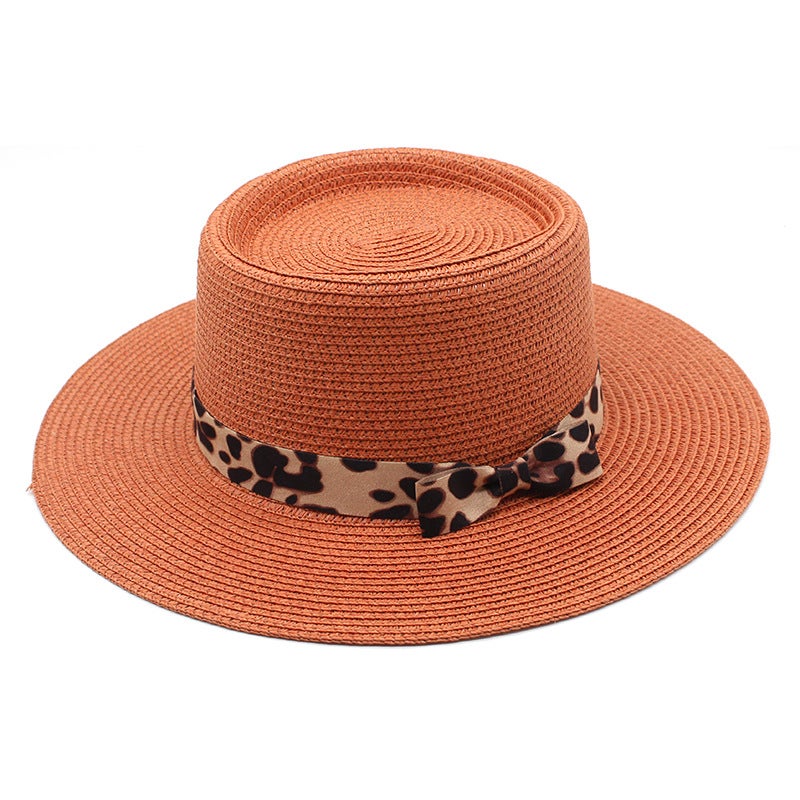 ins Internet Celebrity Summer Handmade Woven Wide Eaves Flat Eaves Socialite Top Hat Sunshade Sunscreen Holiday Beach Straw Hat Children - Image 5